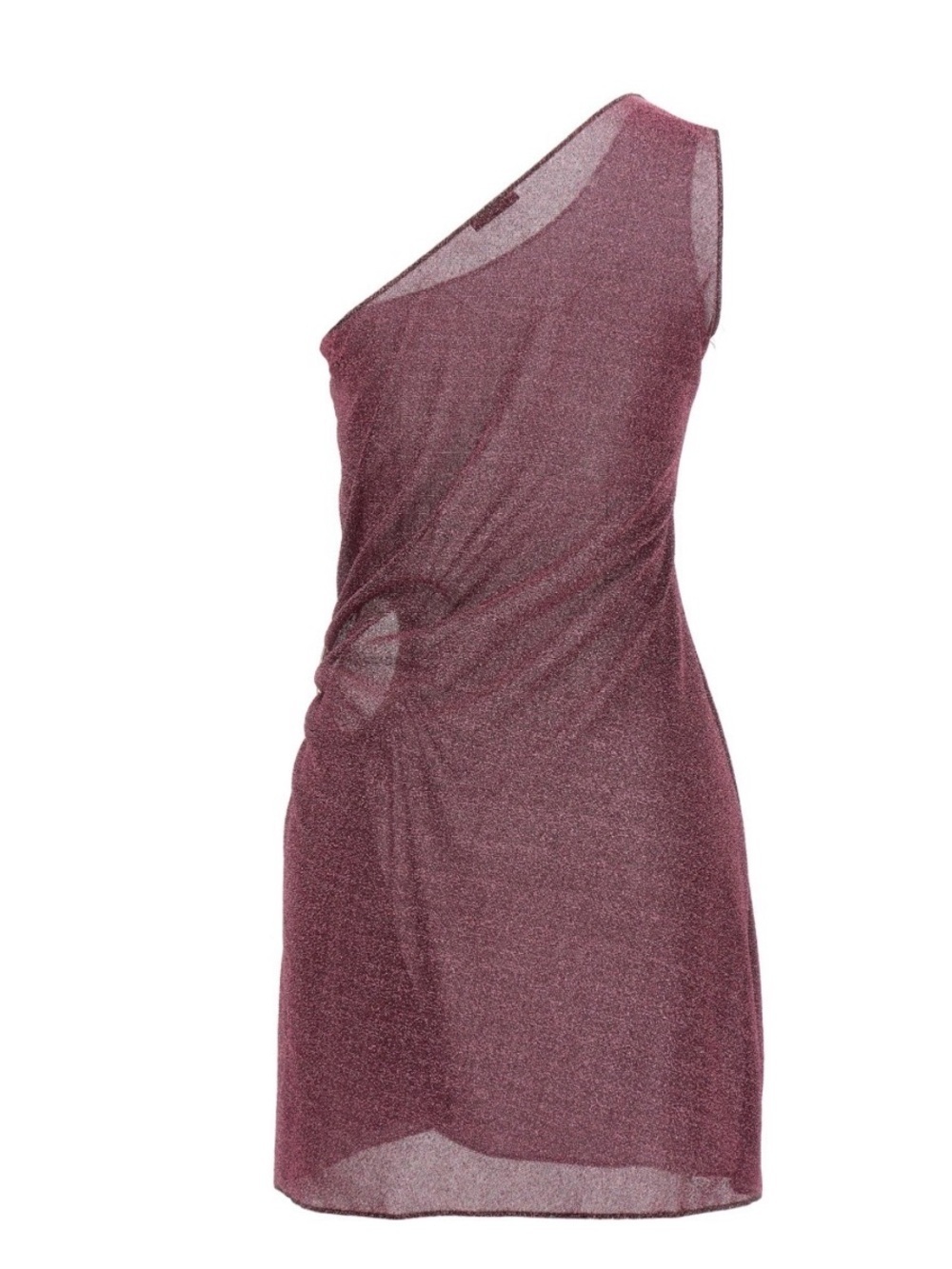 OSEREE LUMIERE MINI ONE SHOULDER *PURPLE* DRESS-NWT- SIZE M - Picture 4 of 7